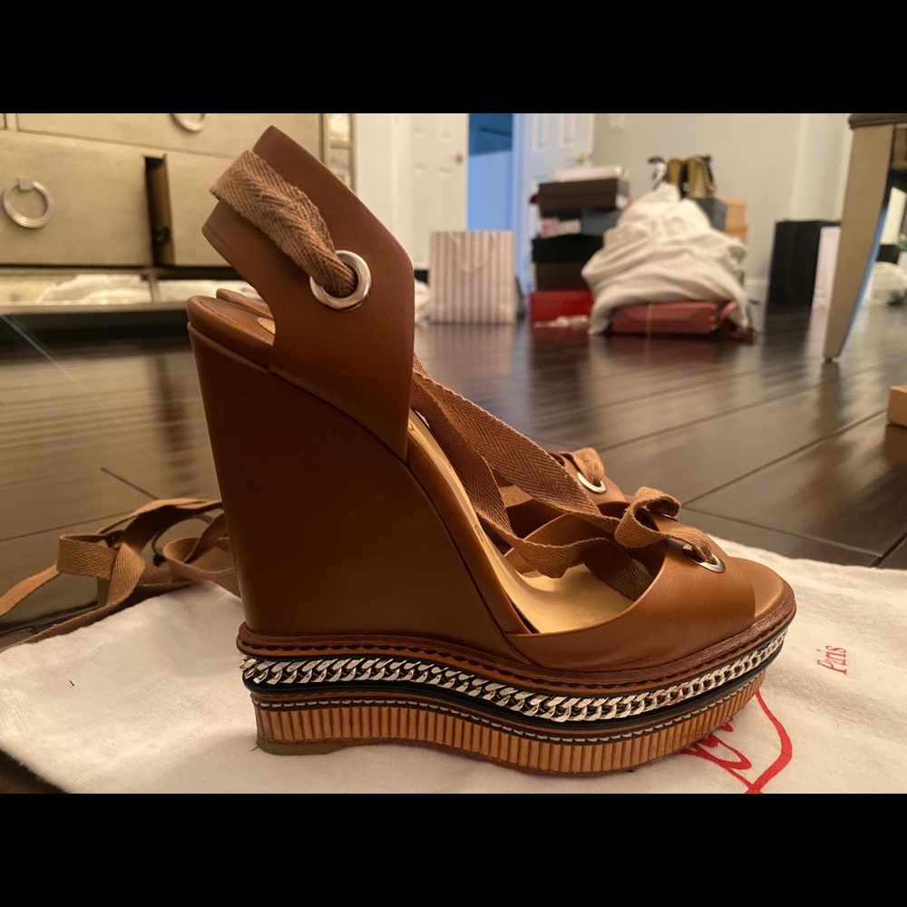 Christian louboutin wedges